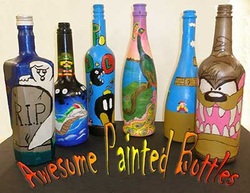 painted bottles